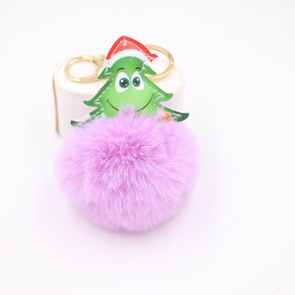 Wholesale Christmas Tree Plush Keychain